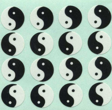 Roll of Paper Stickers - Yin Yang