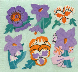 Pack of Paper Stickers - Pansies