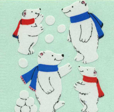 Roll of Paper Stickers - Polar Bear