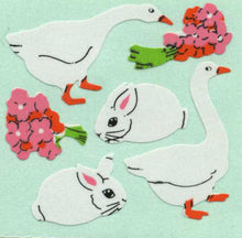 Load image into Gallery viewer, Roll of Paper Stickers - Geese &amp; Bunny