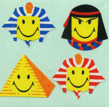 Load image into Gallery viewer, Pack of Paper Stickers - Egyptian Smiley Faces