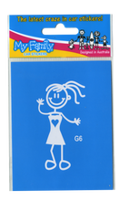 Load image into Gallery viewer, My Family Stickers - Girls