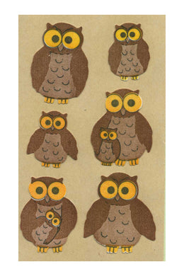 Maxi Furrie Stickers - Owls