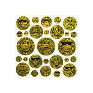 Maxi Prismatic Stickers - Smiley Expressions