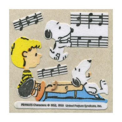 Maxi Stickers - Snoopy & Schroeder with Piano