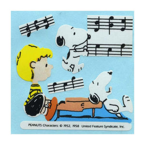 Maxi Stickers - Snoopy & Schroeder with Piano