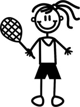 Load image into Gallery viewer, My Family Sticker - Girl Playing Tennis