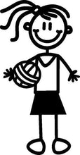 Load image into Gallery viewer, My Family Sticker - Older Girl With Netball