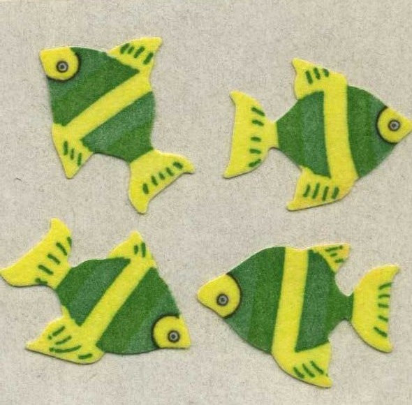 Roll of Furrie Stickers - Angel Fish