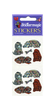 Load image into Gallery viewer, Pack of Prismatic Stickers - Puppies &amp; Bones
