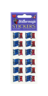 Pack of Prismatic Stickers - French Flags X 6