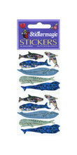 Load image into Gallery viewer, Pack of Prismatic Stickers - Micro Whales