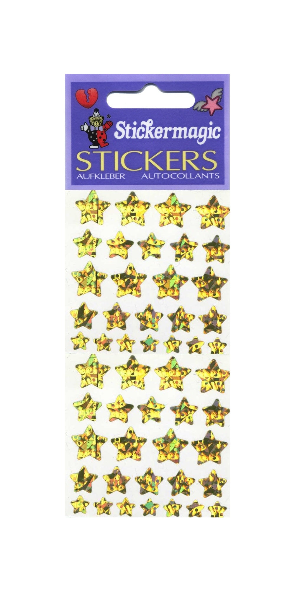 Jillson & Roberts Prismatische Aufkleber – Zebras, 50 Wiederholungen – Glitzernd, Säurefrei, Perfekt Für Scrapbooking & Schule