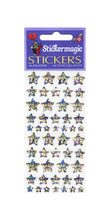 Load image into Gallery viewer, Pack of Prismatic Stickers - Silver Stars