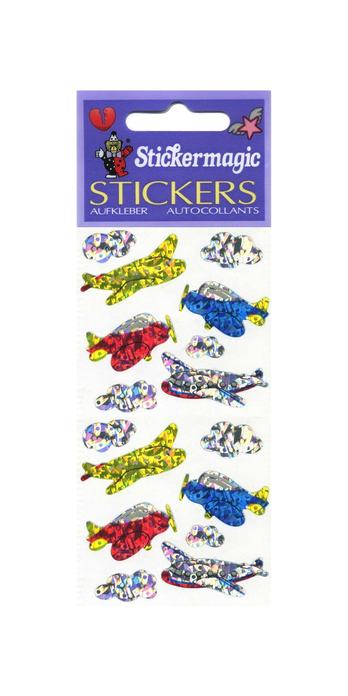 Pack of Prismatic Stickers - Aeroplanes