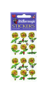 Pack of Prismatic Stickers - Sunflowers