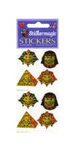 Load image into Gallery viewer, Pack of Prismatic Stickers - Egyptian Smiley Faces