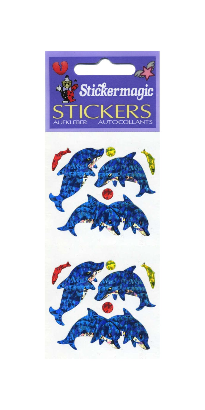 Pack of Prismatic Stickers - Dolphin & Fish