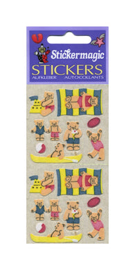 Pack of Furrie Stickers - Micro Teddy Seaside