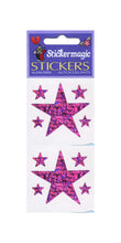 Load image into Gallery viewer, Pack of Sparkly Prismatic Stickers - 5 Stars