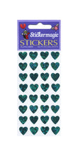 Load image into Gallery viewer, Pack of Prismatic Stickers - Multi Turquoise Hearts
