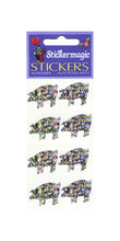 Load image into Gallery viewer, Pack of Sparkly Prismatic Stickers - 4 Pigs