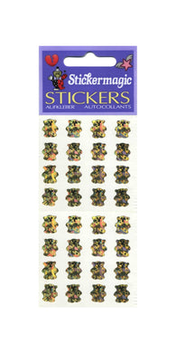 Pack of Prismatic Stickers - Micro Gold Teddies
