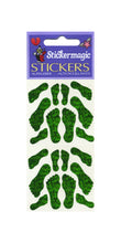 Load image into Gallery viewer, Pack of Prismatic Stickers - Green Feet