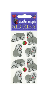 Pack of Silkie Stickers - Sheepdog Puppies