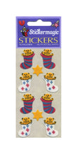 Load image into Gallery viewer, Pack of Furrie Stickers - Bears In Stockings