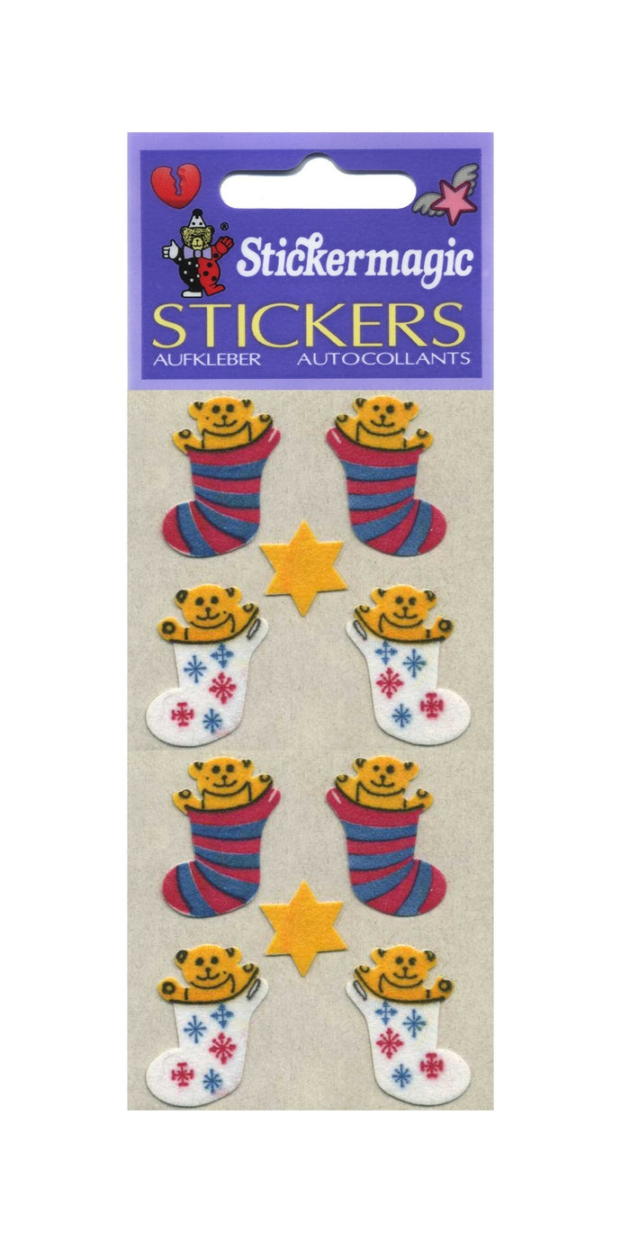 Pack of Furrie Stickers - Bears In Stockings