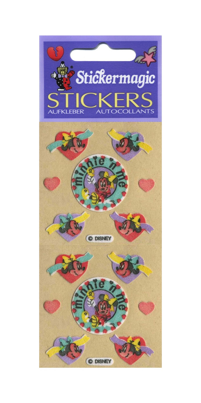 Pack of Furrie Stickers - Minnie Mouse with Hearts