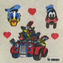 Load image into Gallery viewer, Roll of Furrie Stickers - Mickey and Friends in Car