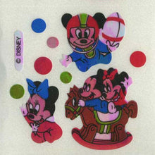 Load image into Gallery viewer, Roll of Pearlie Stickers - Mickey Mouse and Minnie