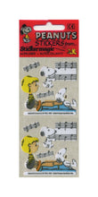 Load image into Gallery viewer, Pack of Furrie Stickers - Snoopy with Schroeder and Piano