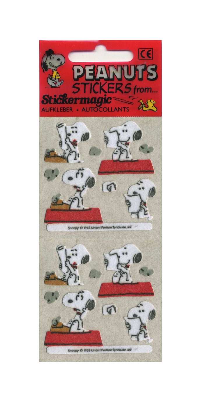 Pack of Furrie Stickers - Snoopy and Typewriter