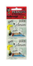 Load image into Gallery viewer, Pack of Paper Stickers - Snoopy with Schroeder and Piano