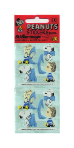 Pack of Paper Stickers - Snoopy with Linus and Blanket