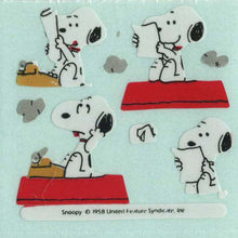 Load image into Gallery viewer, Pack of Paper Stickers - Snoopy and Typewriter