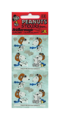 Pack of Paper Stickers - Snoopy in Flying Gear