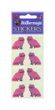 Load image into Gallery viewer, Pack of Pearlie Stickers - Pink Cats