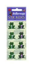 Load image into Gallery viewer, Pack of Pearlie Stickers - Frogs Sitting
