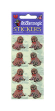 Load image into Gallery viewer, Pack of Pearlie Stickers - Puppies Sitting