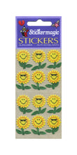 Load image into Gallery viewer, Pack of Furrie Stickers - Smiley Sunflower