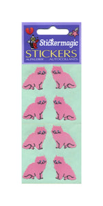 Pack of Paper Stickers - Pink Cats