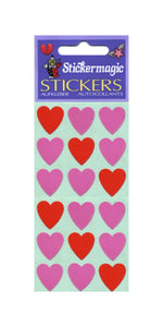 Pack of Paper Stickers - Pink Hearts