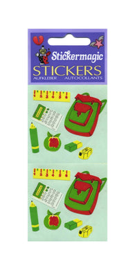Pack of Paper Stickers - School Bag