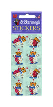 Load image into Gallery viewer, Pack of Paper Stickers - Teddy Clowns