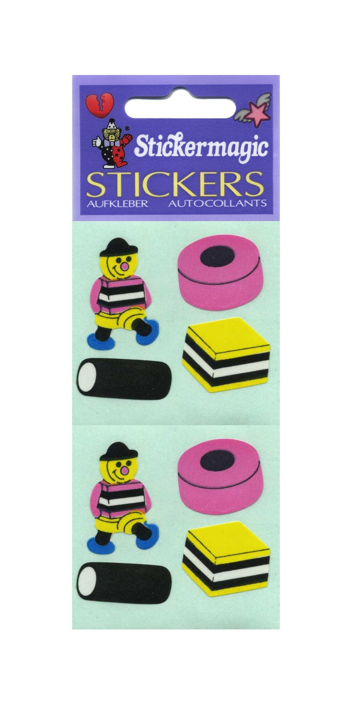 Pack of Paper Stickers - Liquorice Allsorts