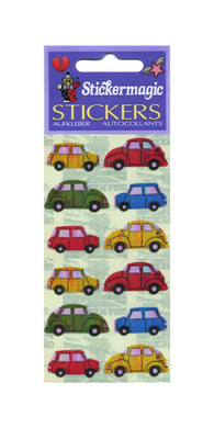 Pack of Pearlie Stickers - Vintage Cars